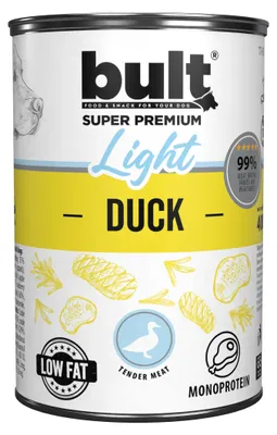 Produktbild von BULT | Hundefutter - Nassfutter Ente - Dose 400 g - Monoprotein - fettarm