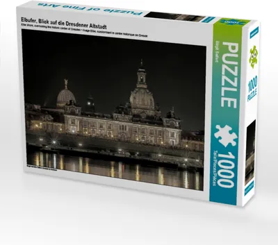 Produktbild von Calvendo Elbufer, Blick auf die Dresdener Altstadt 1000 Teile Puzzle quer 640x480mm, Seifert Birgit; 7342275