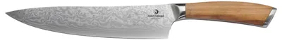 Produktbild von Chef Cuisine Damast Premium Chefmesser mit Griff aus Olivenholz