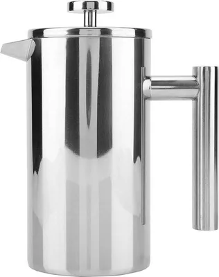 Image de Cafetière à piston en acier inoxydable à double paroi, 800 ml