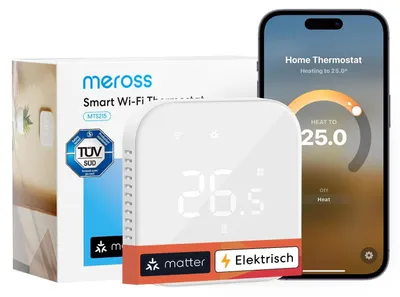 Productafbeelding van Slimme elektrische thermostaat, wifi, vloerverwarming, kamerthermostaat met spraakbediening