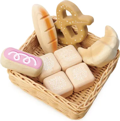 Obrázek produktu pro Tender Leaf Toys Chléb a rohlíky, 5 různých druhů rohlíků, dětská hračka