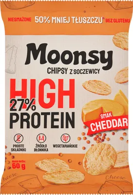 Zdjęcie produktu dla Wafle proteinowe Cheddar Moonsy 60 g