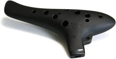 Immagine prodotto di Ocarina in plastica - Do soprano - Per suonare musica - Facile da impugnare - 15 cm - Nera