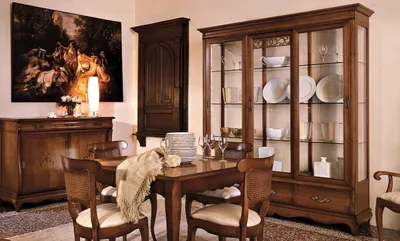 Image de Armoire en verre Vitrine Vitrines Étagères en bois Système d'étagères Salon