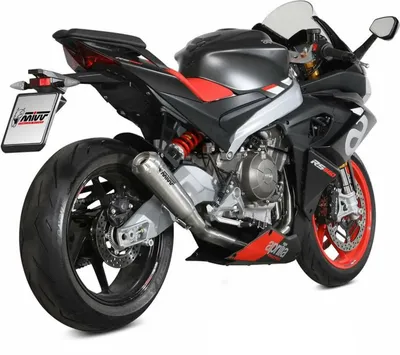 Obrázok produktu pre Kompletný oceľový pretekársky výfukový systém MIVV X-m1 z titánu pre APRILIA RS 660