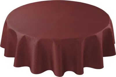 Produktbild von Curt Bauer Damast-Tischtuch rund Riga 3947 Farbe rubin Größe rund 180