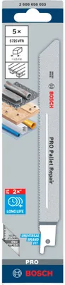 Produktbild von PRO Pallet Repair S725VFR Säbelsägeblatt, 1,25 x 19 x 190 mm, 5-tlg.