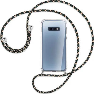 Produktbild von Handykette Backcover-Schutzhülle mit Band (Metall silberfarben) für Samsung Galaxy S10e - camouflage