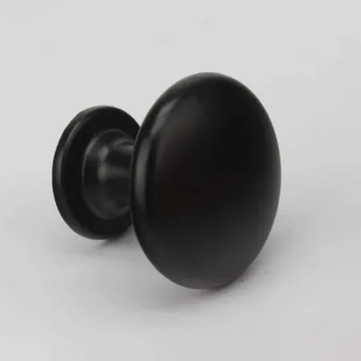 Produktbild von Handgriffshop Antoon Türknauf Schwarz Möbelknauf Schrankknopf Küchengriff Möbelgriff Schubladengriff Möbelbeschlag Schwarz Matt Design