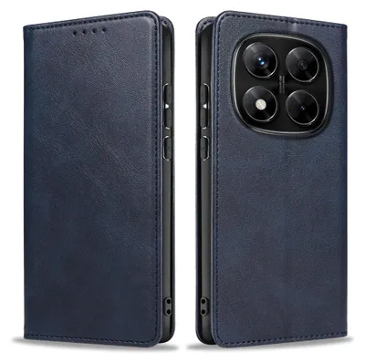 Produktbild von Handyhülle für Xiaomi Redmi Note 15 / 15 5G Kunstleder Flip Cover Hülle Handytasche Case Kartenfach Farbe: Blau