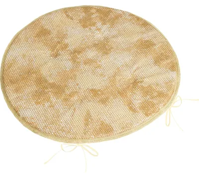 Image de Coussin rond et lisse - 40 cm (diamètre) - Marron