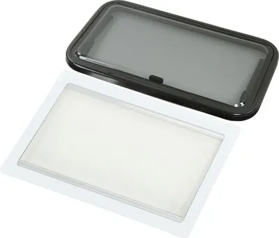 Productafbeelding van Schuifvenster van 730 x 430 mm voor campers, met zonwering, dubbelwandig acrylglas voor campers, aanhangwagens en campers