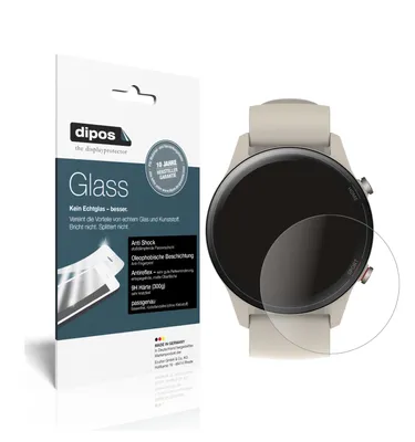 Produktbild von 2x Schutzfolie für Xiaomi Mi Watch matt - Anti-Shock 9H Folie dipos Glass Kunststoffglas