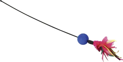 Immagine prodotto di Giocattolo per gatti con piume e sonagli da 51 cm