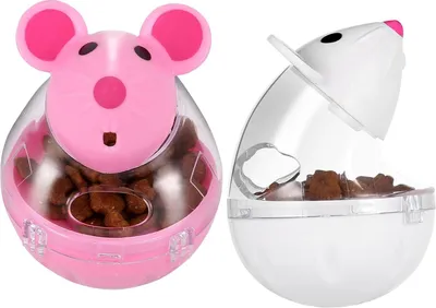 Produktbild von 2 Stücke Katzenspielwaren Snackball Katze Intelligenzspielzeug für Katzen Cat Food Ball Cat Food Dispenser Cat Treat Toy for Katze interaktives Spielzeug (Zufällige Farbe)