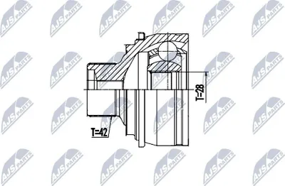 Produktbild von NTY Gelenksatz Antriebswelle Vorne Links Vorne Rechts Radseitig für AUDI A4 B9 Avant (8W5, 8WD) NPZ-AU-058