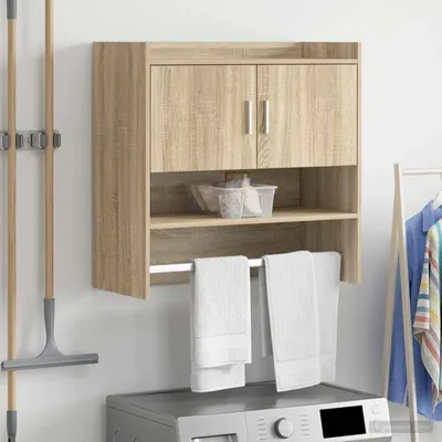 Obrázok produktu pre Maison Exclusive – Nástenná polica, nosná konzola, Imitácia "Sonoma", 80 x 36 x 80 cm