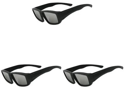 Zdjęcie produktu dla Okulary do obserwacji zaćmienia Słońca, certyfikowane zgodnie z normą ISO, lekka konstrukcja, 3 sztuki