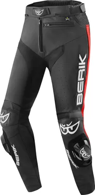 Obrázok produktu pre Berik Track kožené nohavice na motorku, čierna/červená, 56
