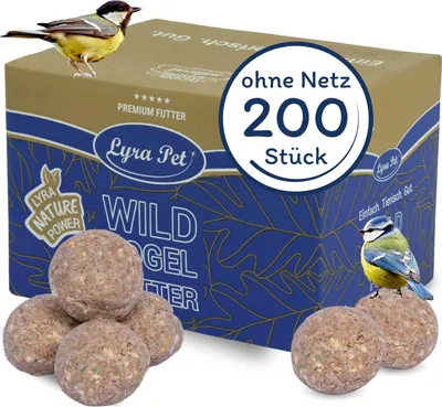 Produktbild von 200 Stk. Lyra Pet® Gourmet Meisenknödel schalenfrei ohne Netz à 80 g