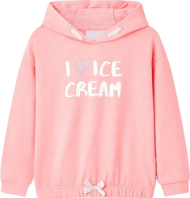 Produktbild von Kinder-Kapuzenpullover Hellrosa 128