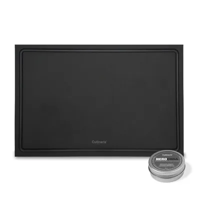Produktbild von Schneidebrett NERO 35 x 25 x 0,9 cm + Holzbalsam NEROCURA | Culinaris
