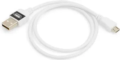 Produktbild von System-S Micro USB 2.0 Kabel Datenkabel und Ladekabel in weiß 50 cm