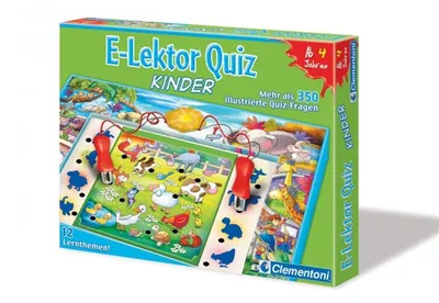 Produktbild von Clementoni E-Lektor Quiz Kinder