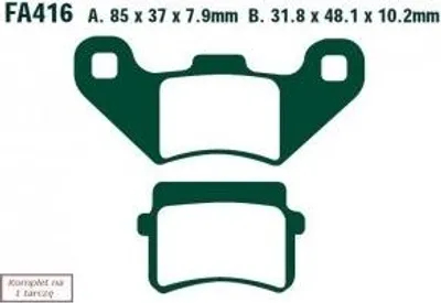 Immagine prodotto di Pastiglie freno EBC Goldstuff FA416R