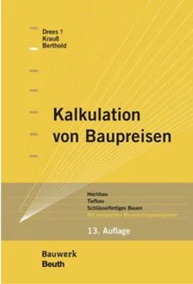 Obrázek produktu pro Kalkulation von Baupreisen
