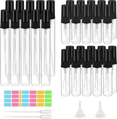 Produktbild von 30 Stück Parfumzerstäuber Glas Nachfüllbar Mini Sprühflasche