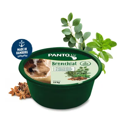 Produktbild von PANTO Lix Bronchial 10kg - Mineralleckschale mit Kräutern für Pferde - unterstützt die Atemwege