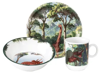 Produktbild von Seltmann Weiden Compact Kindergeschirr Set 3-teilig - Dino