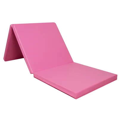 Produktbild von Klappbar Turnmatte Weichbodenmatte Gymnastikmatte Yogamatte Fitnessmatte180x60x5, Color:Rosa