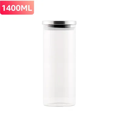 Produktbild von CMYBABEE Vorratsdose Glas 1400ML, Höhe 21 cm, Vorratsglas mit Deckel, Kaffeebohnen Behälter, Müslidose, Frischhaltedose mit große Einfüllöffnung (M, 1 Stück)