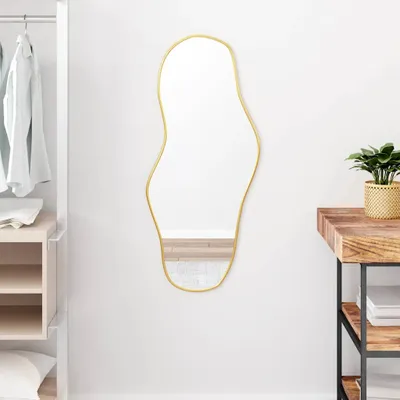 Produktbild von vidaXL Wandspiegel Golden 90x40 cm