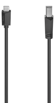 Zdjęcie produktu dla Hama 00200642, 1,5 m, USB C, USB B, USB 2.0, 0,48 Gbit/s, Czarny