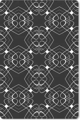 Produktbild von MuchoWow® Mauspad Mousepad Muster - Linie - Schwarz und Weiß 18x27 cm - Mousepads - Maus Mat - Pad - Mausunterlage