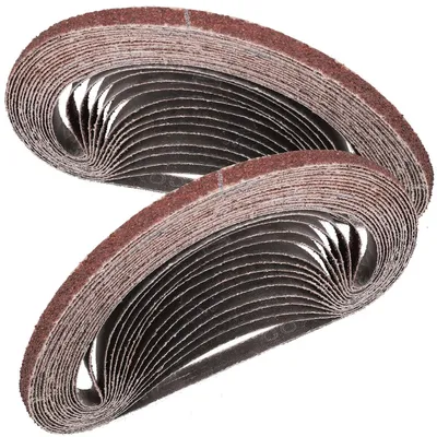 Obrázek produktu pro Brusné pásy, 30 kusů, zrnitost 40, rozměry 9x533 mm, vhodné pro brusky, pro zpracování dřeva, hliníku a plastů
