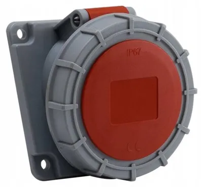Obrázok produktu pre F-Elektro, zásuvka s krytím IP67, 16A, 5-pólová, priemyselná zásuvka