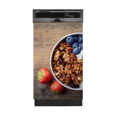 Produktbild von Aufkleber sticker 45x70 cm Dekorative folie Spülmaschine - Joghurt und frische Beeren