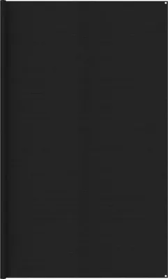 Image de The Living Store Tapis de tente 400x400 cm Noir HDPE