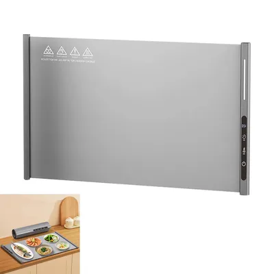 Produktbild von Elektrische Wärmematte Silikon,Warmhalteplatte 250 W,Warmhalteplatte mit automatischer Abschaltung,8Temperaturregelung 50-120℃ & Timer