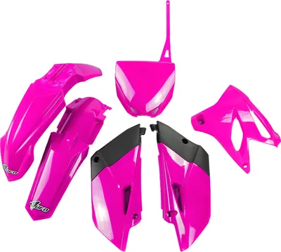 Obrázek produktu pro Sada krytů UFO PLAST, 6dílná sada plastových krytů pro motocykl Yamaha YZ 85 ccm, modelové roky 2015–2021, barva: neonově růžová