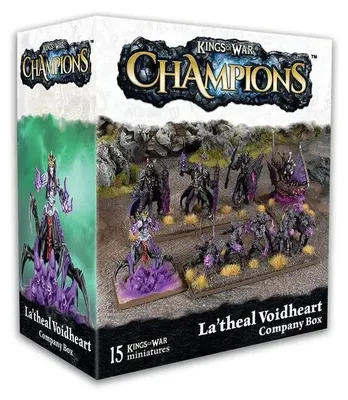 Produktbild von Asmodee Kings of War: Champions - La'theal Voidheart Company Box, Abbildung