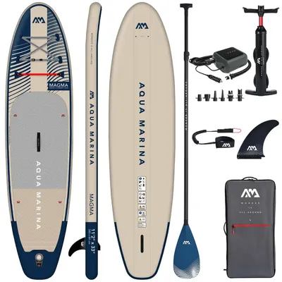 Zdjęcie produktu dla Deska SUP Pompowana Aqua Marina Magma 11'2" + ELEKTRYCZNA POMPKA PBG 6 12V