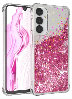 Produktbild von EAZY CASE - Glitzer Hülle kompatibel mit Samsung Galaxy A16 Glitzer Schutzhülle, Soft Case, Backcover Transparent mit Motiv