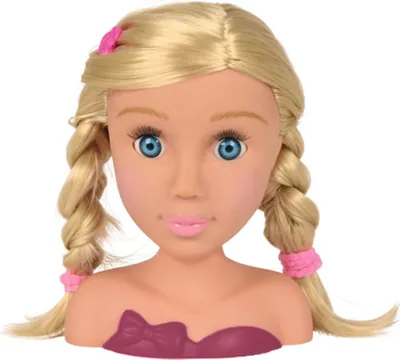 Produktbild von 6x Simba Girls Frisierkopf mit Stylingzubehör 10-teilig Stylingkopf Frisurenkopf Puppe