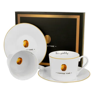 Immagine prodotto di tazze con piattini 230ml set di 2 pz. TEMPO DEL CAFFÈ 2